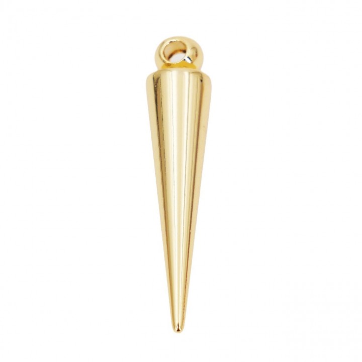 Colgante Espina(cono) 8:36mm, baño de oro de 18K