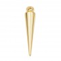 Colgante Espina(cono) 8:36mm, baño de oro de 18K