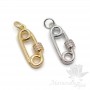 Pendant Pin 22mm, gold plated 18K