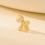 CZ Horse Pony Pendant 12:17mm, 18K gold plated