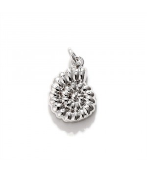 Charm Concha 10mm, baño de platino