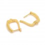 Earrings Illusion, 18k gold plated