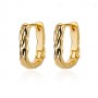 Pendientes de aro 18:14mm, dorado 14K