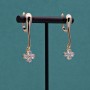 Brass Lever Back Earrings with open loop, 18K gold plated