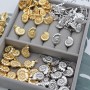 Подвеска Ракушка Аммонит 20мм, позолота 18К