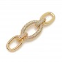 Connector Chain 45mm, 18K gold plated