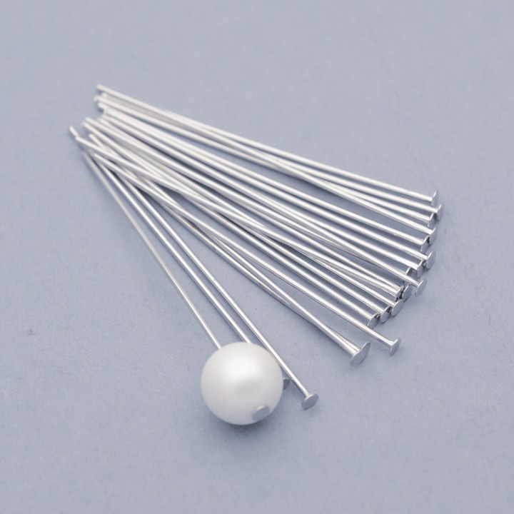 Пины со шляпкой 40:0.60мм род. покрытие, 10 штук