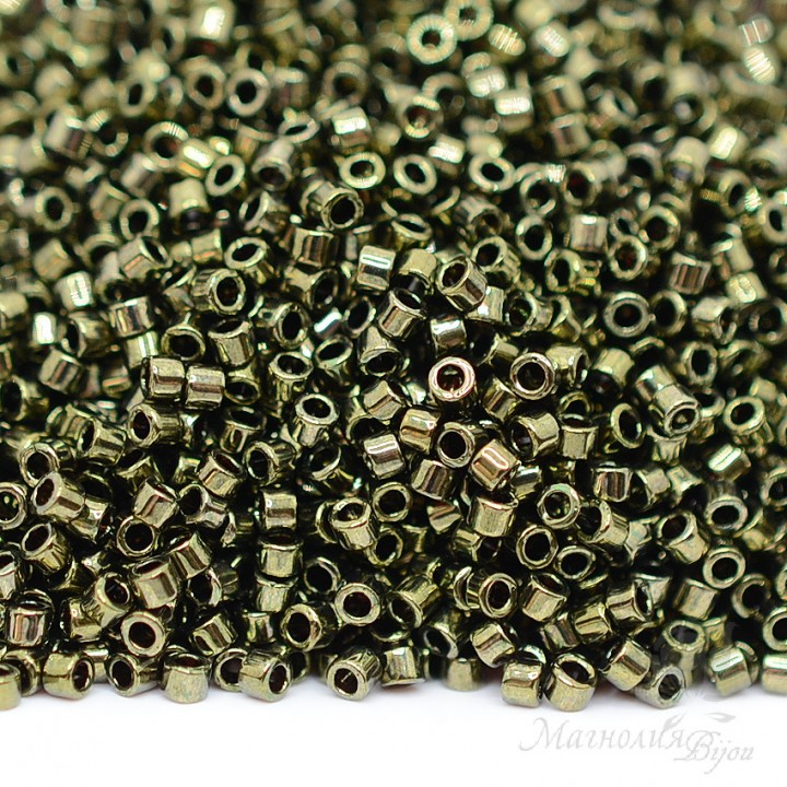 Beads Delica DB0011 Metallic Olive, 5 grams