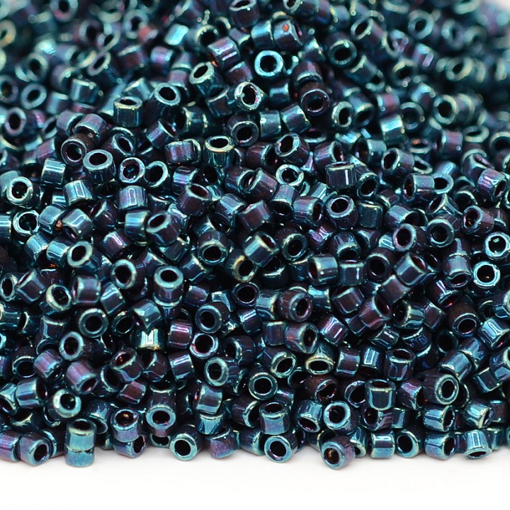 Delica bead DB0025 Metallic Blue Iris, 5 grams