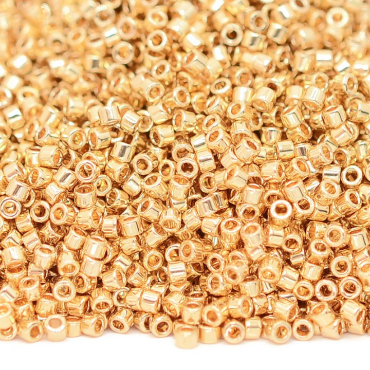 Beads Delica DB0034 Light Gold Plated 24K, 5 grams