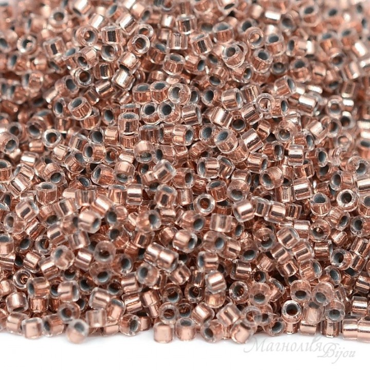 Beads Delica DB0037 Copper Lined Crystal, 5 grams