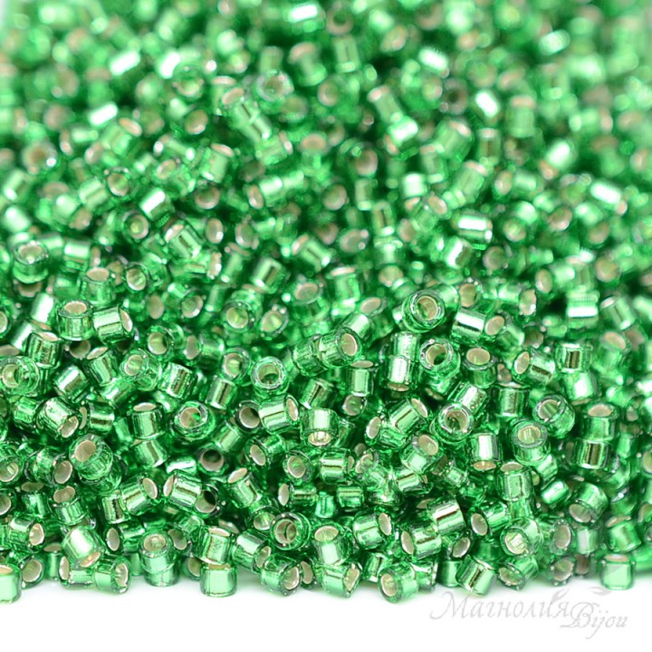 Beads Delica DB0046 S/L Light Green, 5 grams