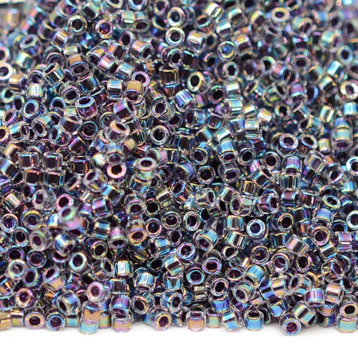 Delica bead DB0059 Lined Light Violet AB, 5 grams
