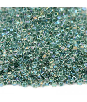 Delica bead DB0060 Lined Lime AB, 5 grams