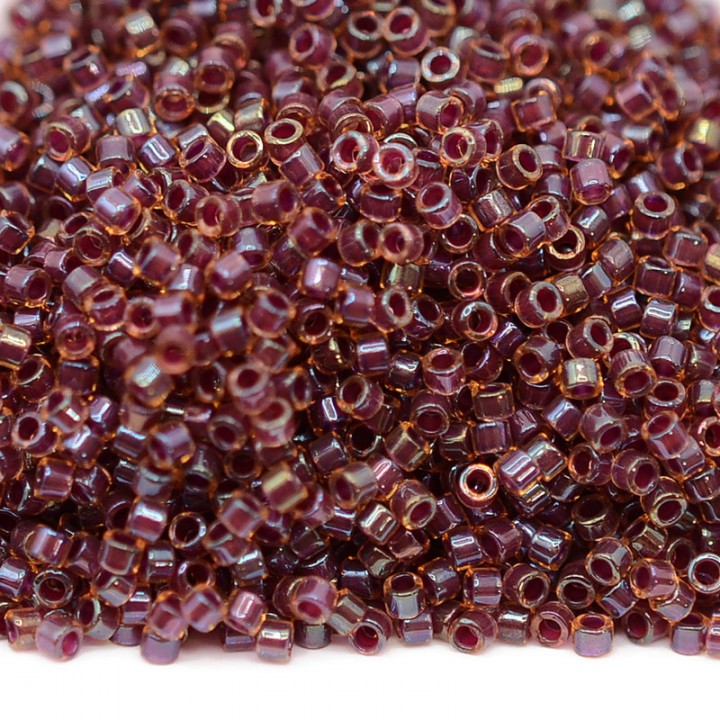 Delica bead DB0061 Lined Wine AB, 5 grams