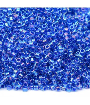 Delica bead DB0063 Lined Blue Violet AB, 5 grams
