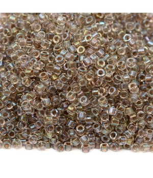 Delica bead DB0064 Lined Ivory AB, 5 grams