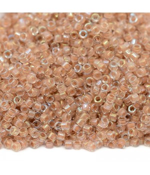 Delica bead DB0069 Lined Beige AB, 5 grams