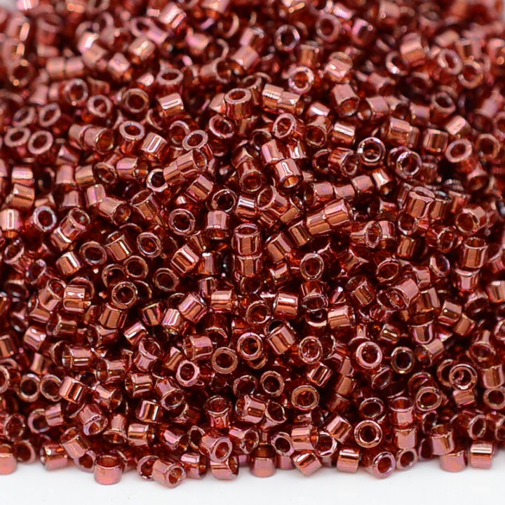 Delica bead DB0116 Transparent Luster Red Metallic, 5 grams