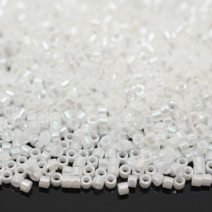Beads Delica DB0201 White Pearl, 5 grams