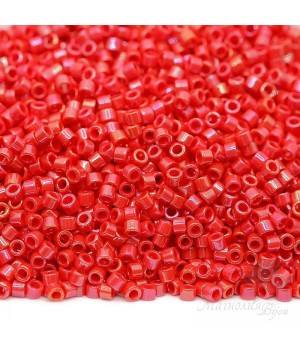 Beads Delica DB0214 Opaque Red Luster, 5 grams