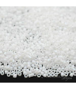 Beads Delica DB0351 Matte White AB, 5 grams