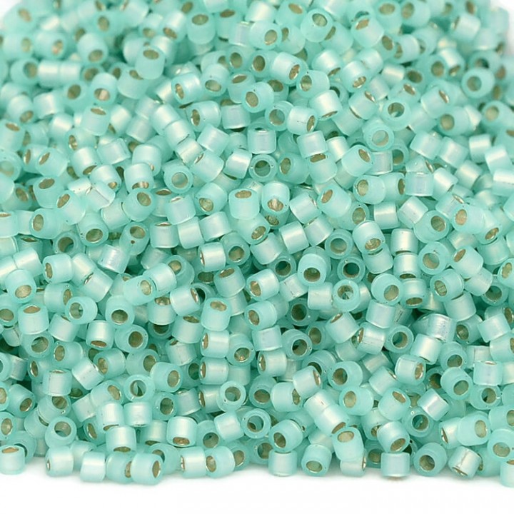 Delica bead DB0626 S/L Lt. Mint Green Alabaster, 5 grams