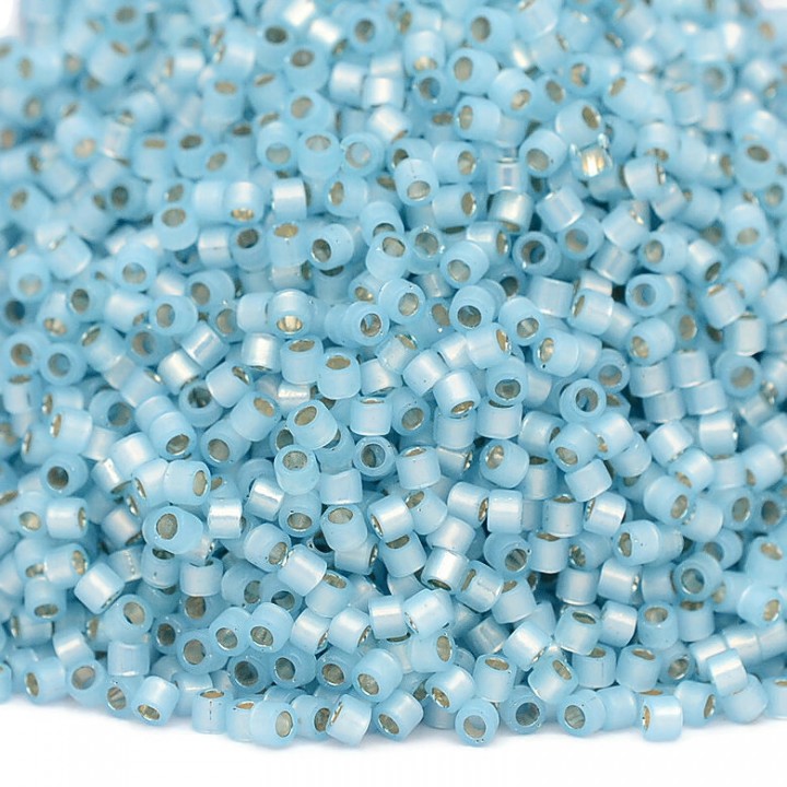 Delica bead DB0628 S/L Lt. Aqua Alabaster, 5 grams