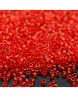 Бисер Delica DB0704 Transparent Red Orange, 5 грамм
