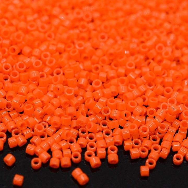Beads Delica DB0722 Opaque Orange, 5 grams
