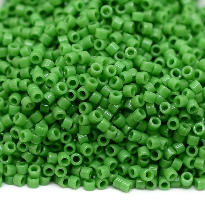 Beads Delica DB0724 Opaque Pea Green, 5 grams
