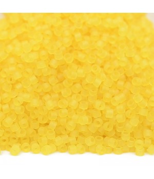 Beads Delica DB0743 Matte Transparent Yellow, 5 grams