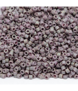 Delica bead DB1062 Matte Metallic Purple Sage AB, 5 grams