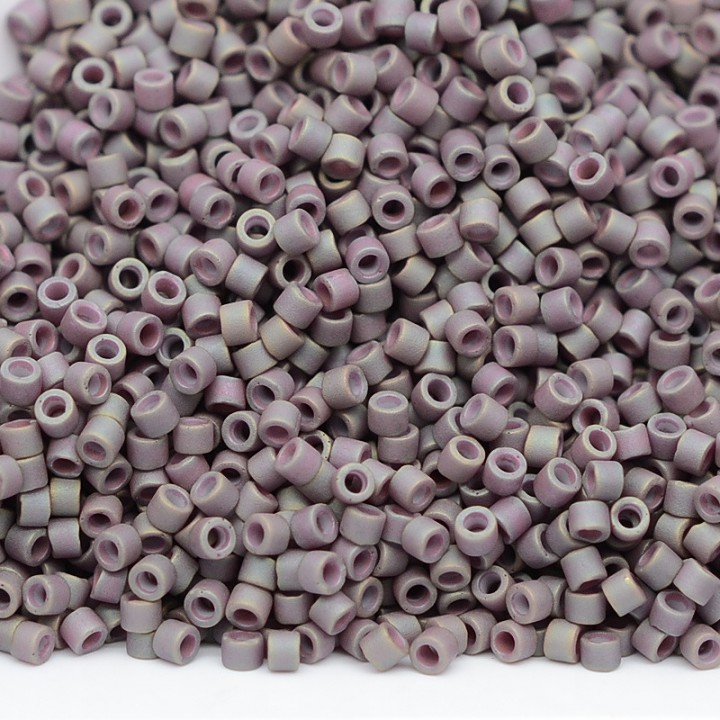 Delica bead DB1062 Matte Metallic Purple Sage AB, 5 grams