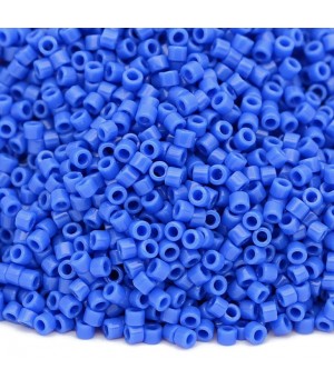 Бисер Delica DB1138 Opaque Cyan Blue, 5 грамм