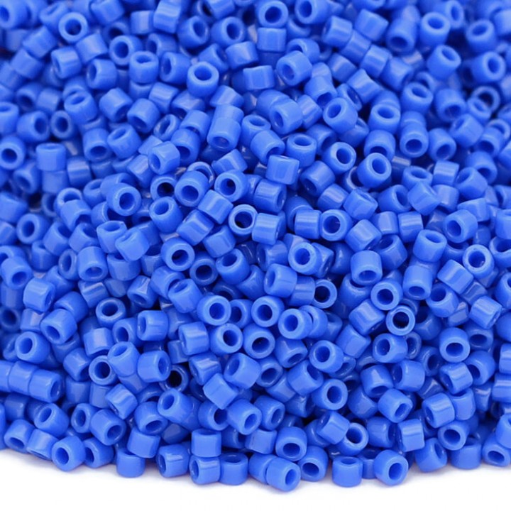 Бисер Delica DB1138 Opaque Cyan Blue, 5 грамм