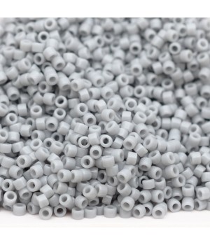 Бисер Delica DB1139 Opaque Ghost Gray, 5 грамм