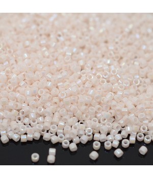 Beads Delica DB1500 Opaque Bisque White AB, 5 grams