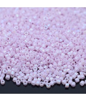 Beads Delica DB1504 Opaque Pale Rose AB, 5 grams