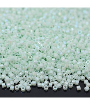 Beads Delica DB1506 Opaque Light Mint AB, 5 grams