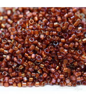 Beads Delica DB1750 Root Beer Biege Lined, 5 grams