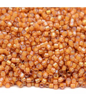 Бисер Delica DB1778 White Lined Topaz AB, 5 грамм