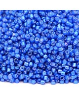 Бисер Delica DB1785 White Lined Cobalt AB, 5 грамм