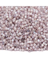 Бисер Delica DB1791 White Lined Smoky Amethyst AB, 5 грамм