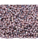 Бисер Delica DB1792 White Lined Dark Smoky Amethyst AB, 5 грамм