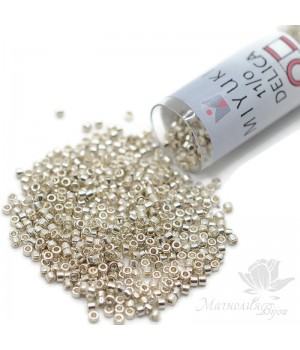 Beads Delica DB1831-TB Duracoat Galvanized Silver, tube 7.2 grams