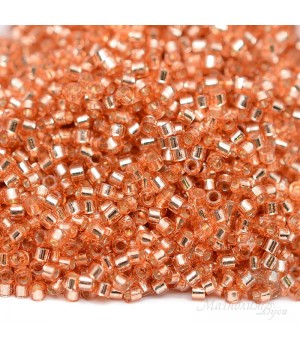 Beads Delica DB2151 Silver Line Duracoat Rose Copper, 5 grams