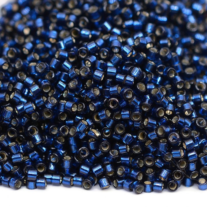 Beads Delica DB2191 Silver Line Duracoat Navy Blue, 5 grams