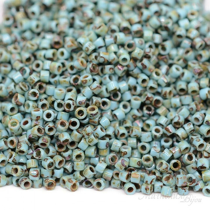 Beads Delica DB2264 Picasso Seafoam Green, 5 grams