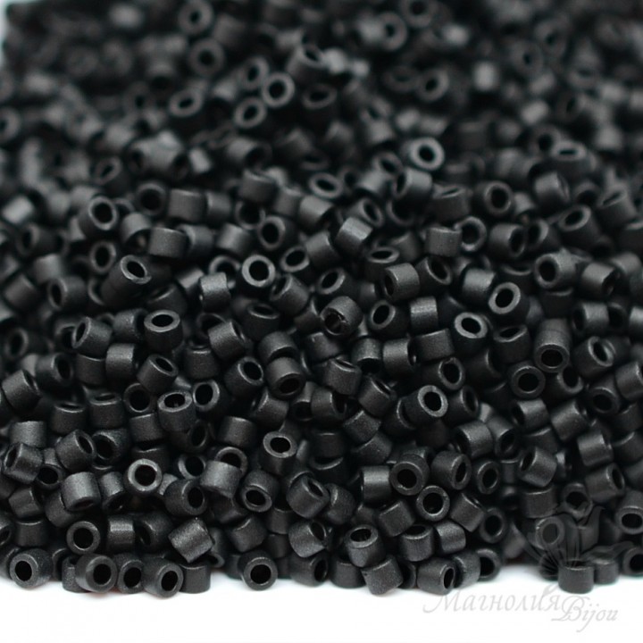 Beads Delica DB0310 Matte Black, 5 grams